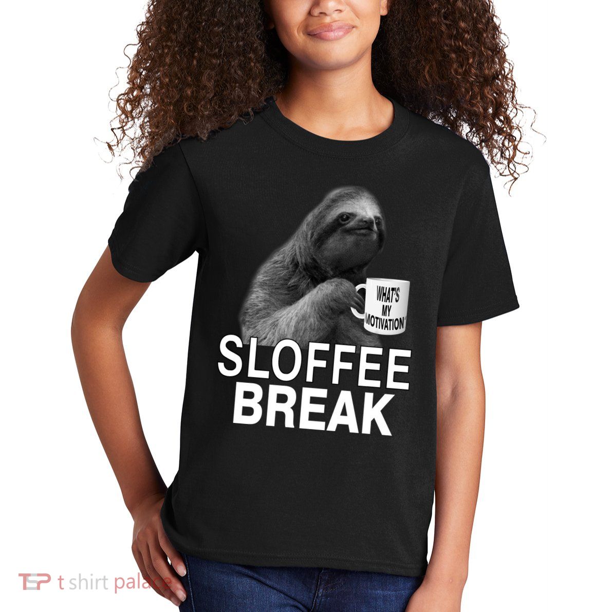 Sloffee Break What's My Motivation Kids T-Shirt