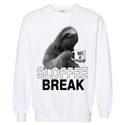 Sloffee Break What's My Motivation Garment-Dyed Sweatshirt