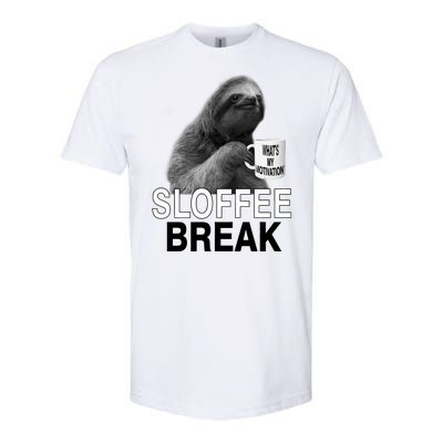 Sloffee Break What's My Motivation Softstyle® CVC T-Shirt