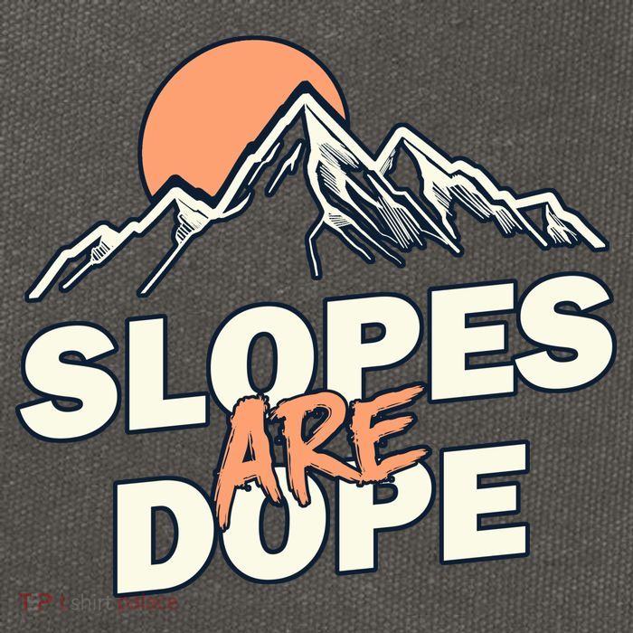 Slopes Are Dope Funny Skiing Cotton Canvas Backpack