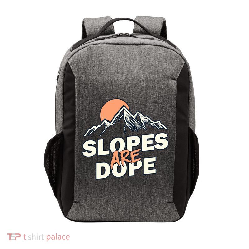 Slopes Are Dope Funny Skiing Vector Backpack