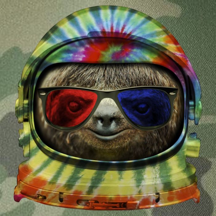 Sloth Astronaut 3D Legacy Tie Dye Trucker Hat
