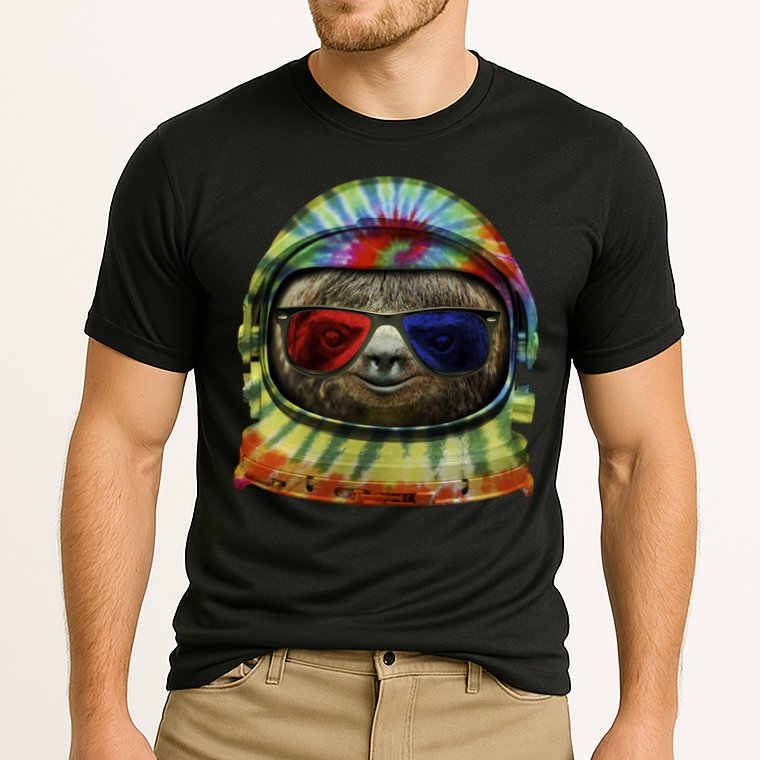 Sloth Astronaut 3D Performance Shirt