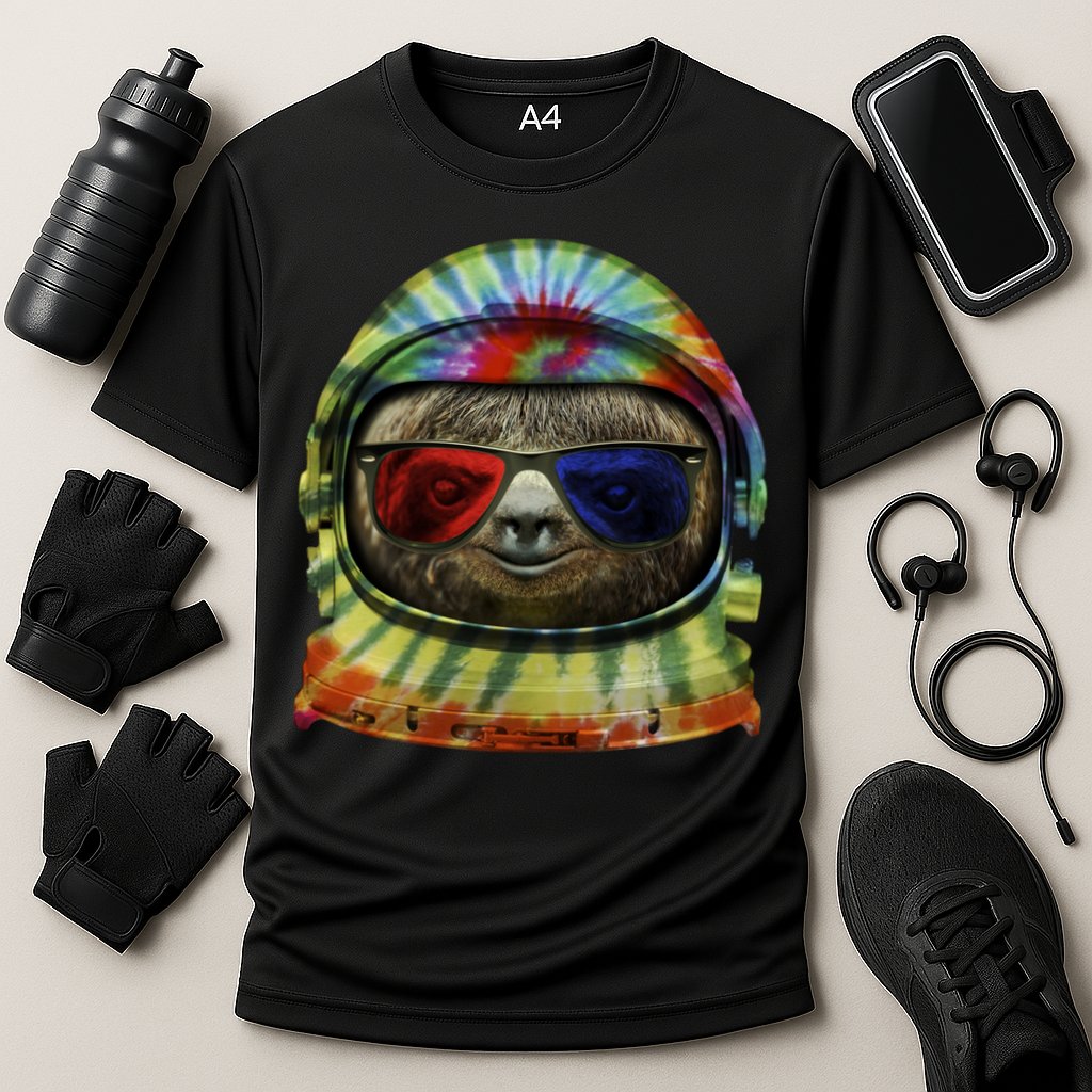 Sloth Astronaut 3D Performance Shirt