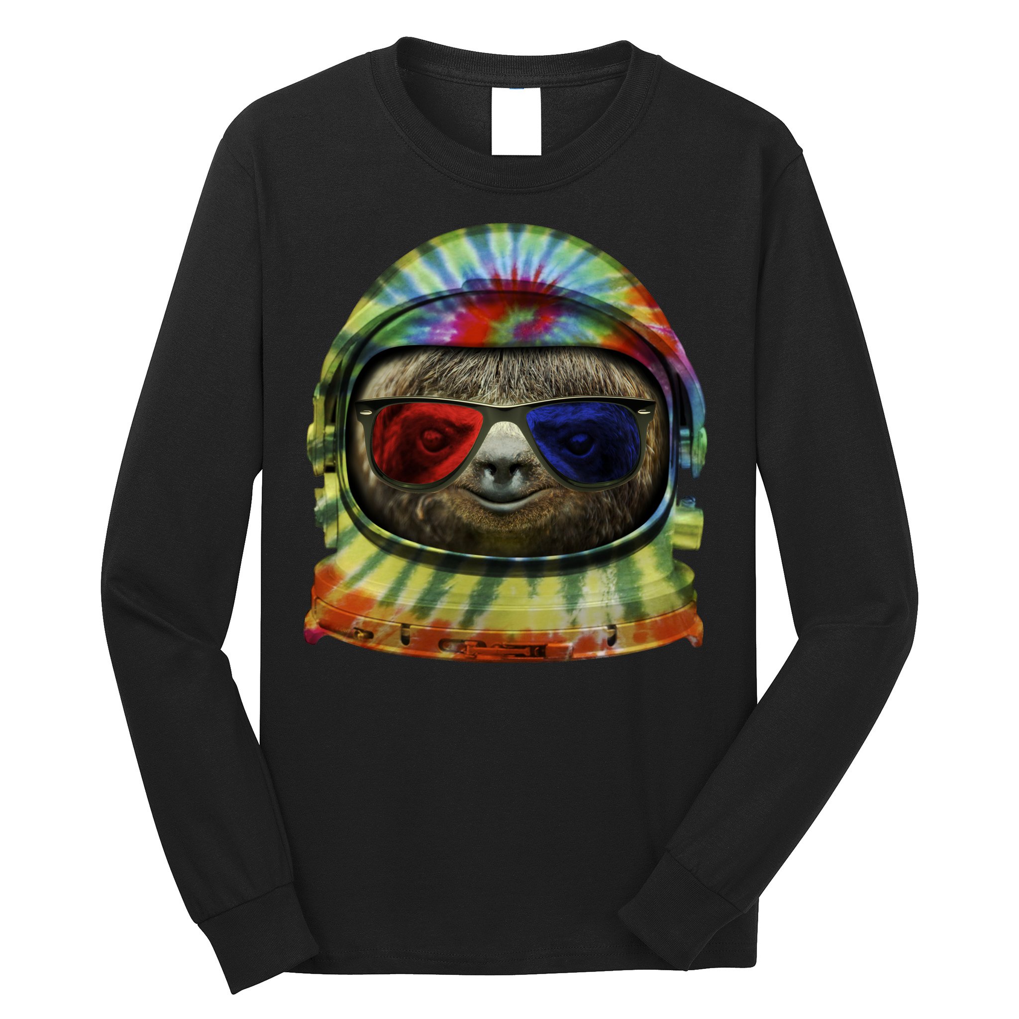 Sloth Astronaut 3D Long Sleeve Shirt