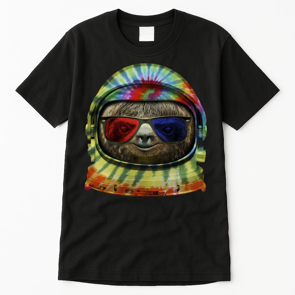 Sloth Astronaut 3D Tall T-Shirt