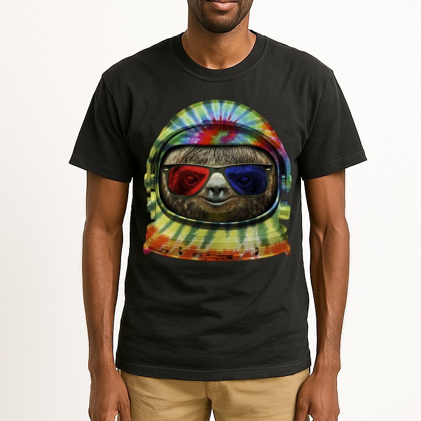 Sloth Astronaut 3D Tall T-Shirt