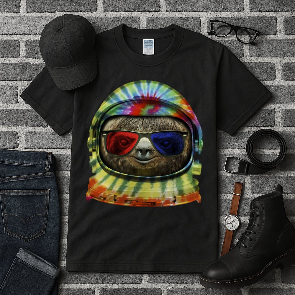Sloth Astronaut 3D Tall T-Shirt