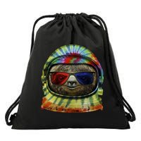 Sloth Astronaut 3D Drawstring Bag