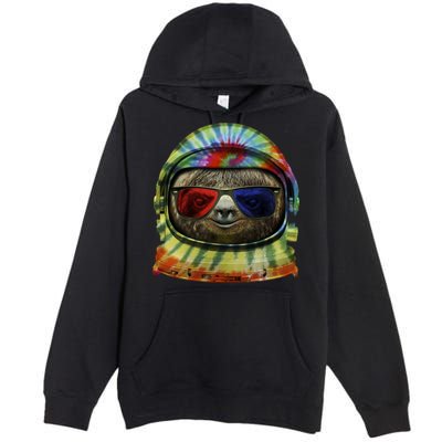 Sloth Astronaut 3D Premium Pullover Hoodie