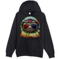 Sloth Astronaut 3D Premium Pullover Hoodie