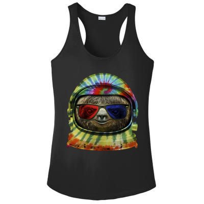 Sloth Astronaut 3D Ladies PosiCharge Competitor Racerback Tank