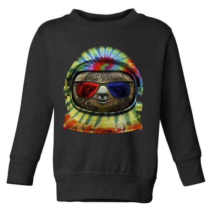 Sloth Astronaut 3D Toddler Sweatshirt