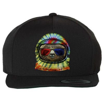 Sloth Astronaut 3D Wool Snapback Cap