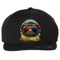 Sloth Astronaut 3D Wool Snapback Cap