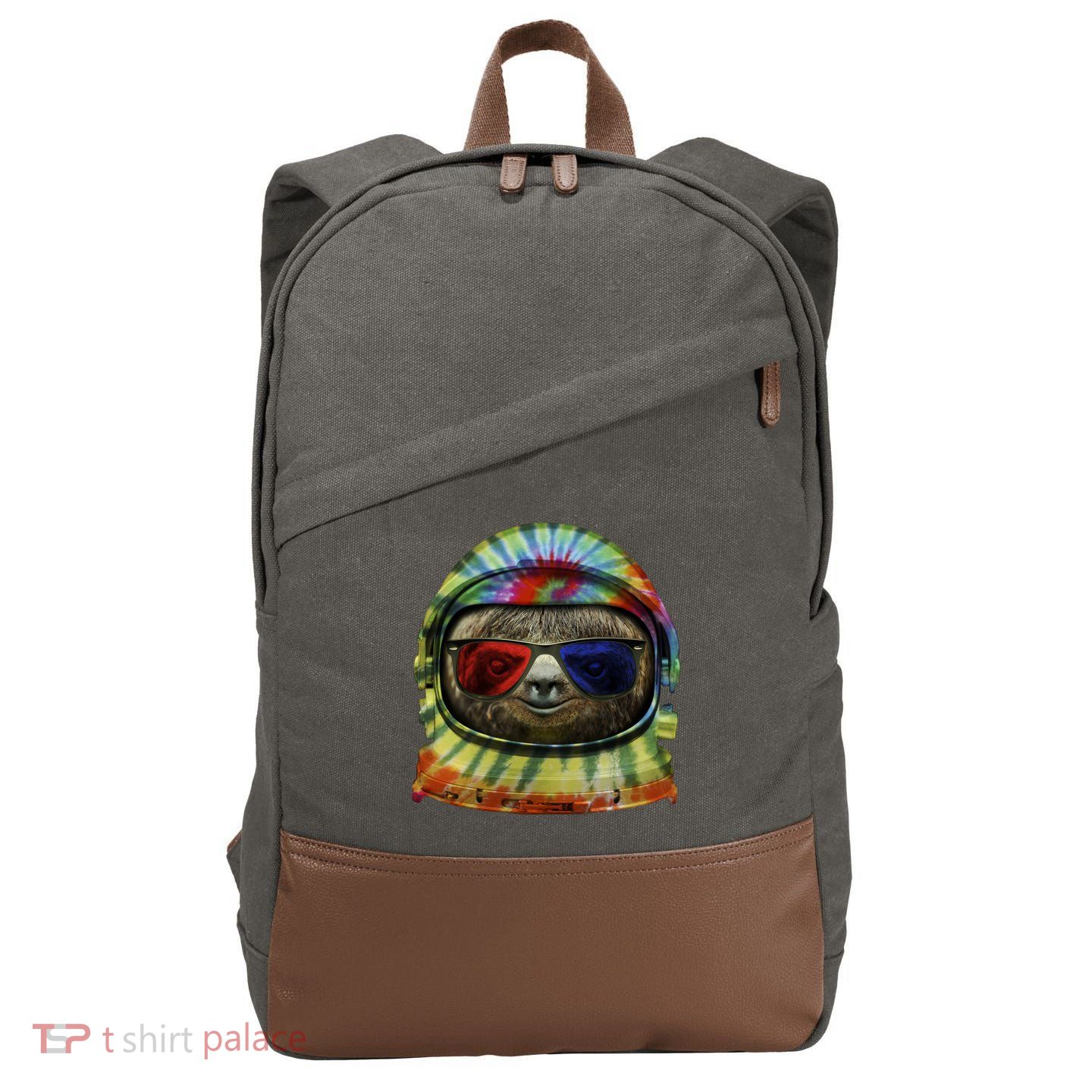 Sloth Astronaut 3D Cotton Canvas Backpack