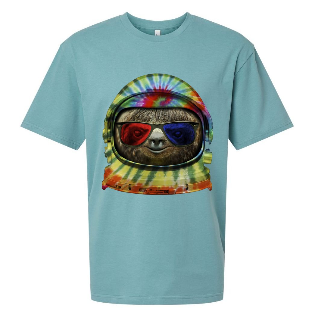 Sloth Astronaut 3D Sueded Cloud Jersey T-Shirt