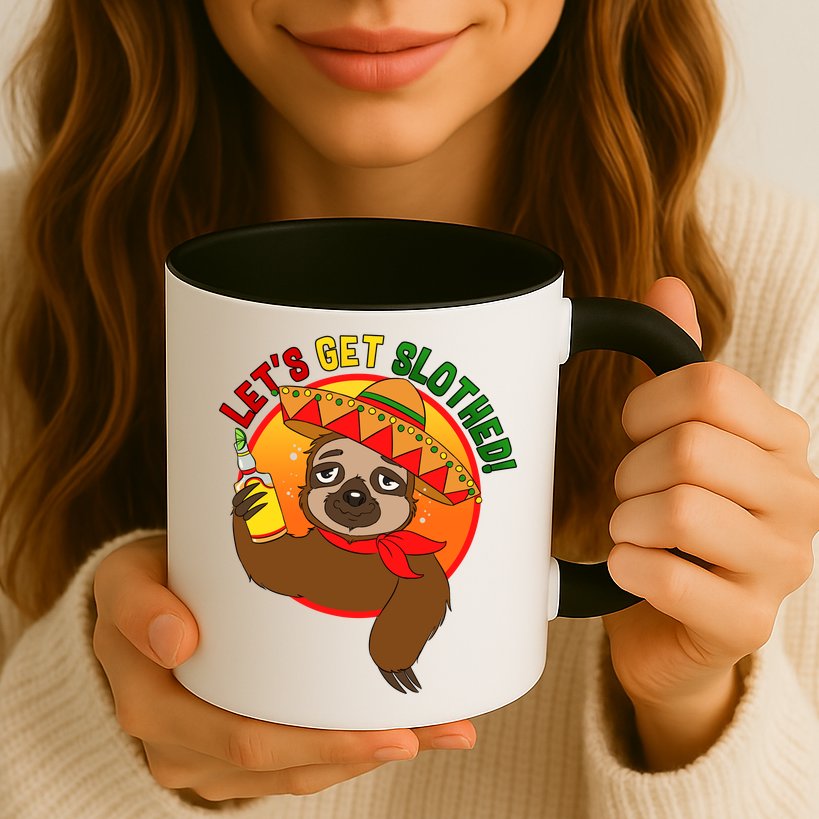 Sloth Cinco De Mayo Let's Get Slothed Mug