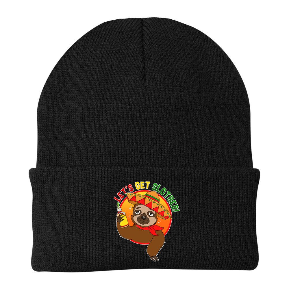 Sloth Cinco De Mayo Let's Get Slothed Beanie