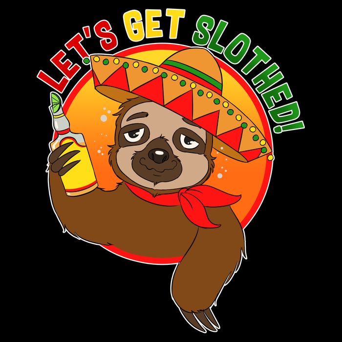 Sloth Cinco De Mayo Let's Get Slothed Baby Bodysuit