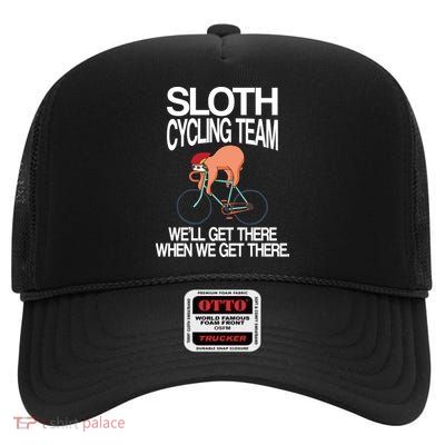 Sloth Cycling Team High Crown Mesh Back Trucker Hat