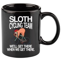Sloth Cycling Team 11oz C Handle Ceramic Mug