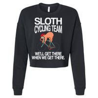 Sloth Cycling Team Cropped Pullover Crew