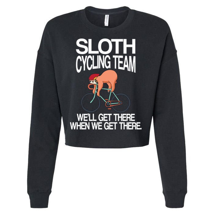 Sloth Cycling Team Cropped Pullover Crew
