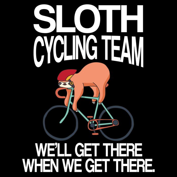 Sloth Cycling Team Cropped Pullover Crew