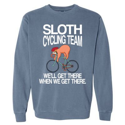 Sloth Cycling Team Garment-Dyed Sweatshirt