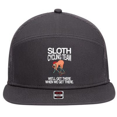 Sloth Cycling Team 7 Panel Mesh Trucker Snapback Hat