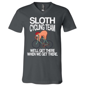 Sloth Cycling Team V-Neck T-Shirt