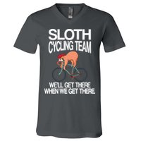 Sloth Cycling Team V-Neck T-Shirt