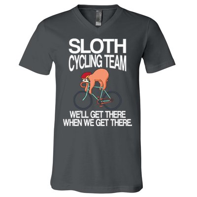 Sloth Cycling Team V-Neck T-Shirt