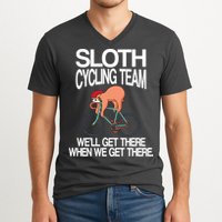 Sloth Cycling Team V-Neck T-Shirt