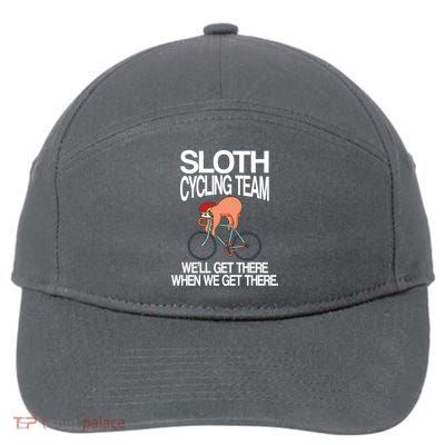 Sloth Cycling Team 7-Panel Snapback Hat