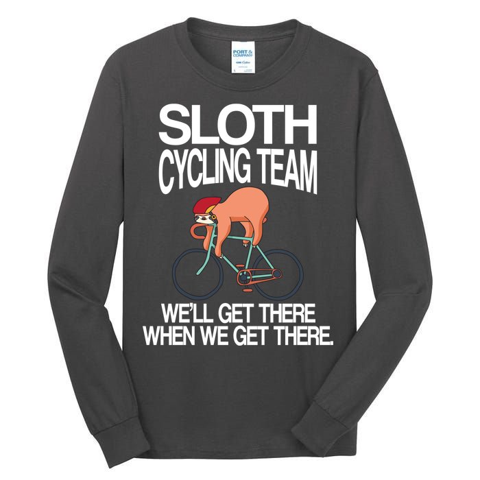 Sloth Cycling Team Tall Long Sleeve T-Shirt