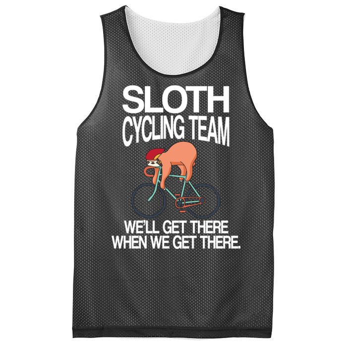 Sloth Cycling Team Mesh Reversible Basketball Jersey Tank