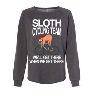 Sloth Cycling Team Womens California Wash Sweatshirt