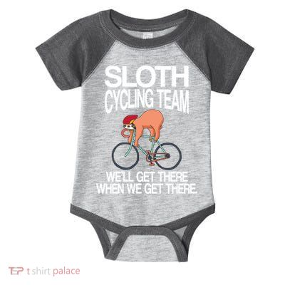 Sloth Cycling Team Infant Baby Jersey Bodysuit