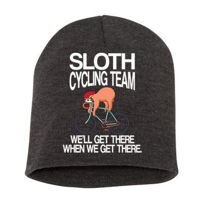 Sloth Cycling Team Short Acrylic Beanie