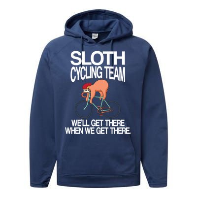 Sloth Cycling Team Performance Fleece Hoodie