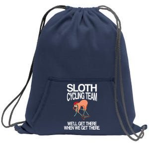 Sloth Cycling Team Sweatshirt Cinch Pack Bag