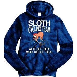 Sloth Cycling Team Tie Dye Hoodie