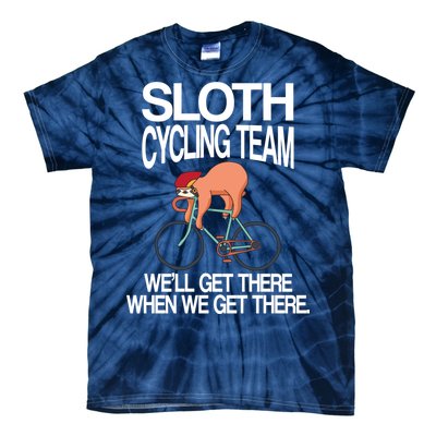 Sloth Cycling Team Tie-Dye T-Shirt