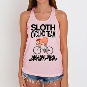 Sloth Cycling Team Women's Knotted Racerback Tank