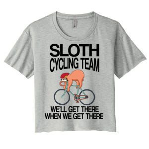 Sloth Cycling Team Women's Crop Top Tee