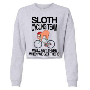 Sloth Cycling Team Cropped Pullover Crew