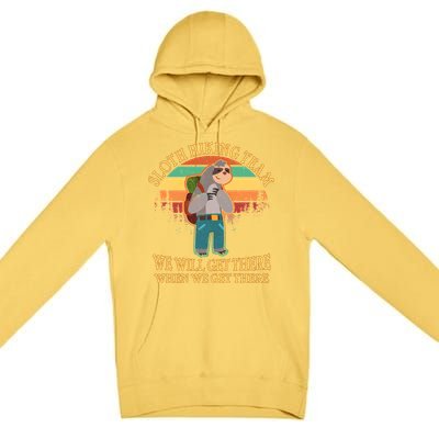 Sloth Hiking Team Premium Pullover Hoodie