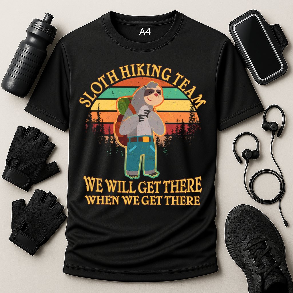 Sloth Hiking Team Cooling Performance Crew T-Shirt